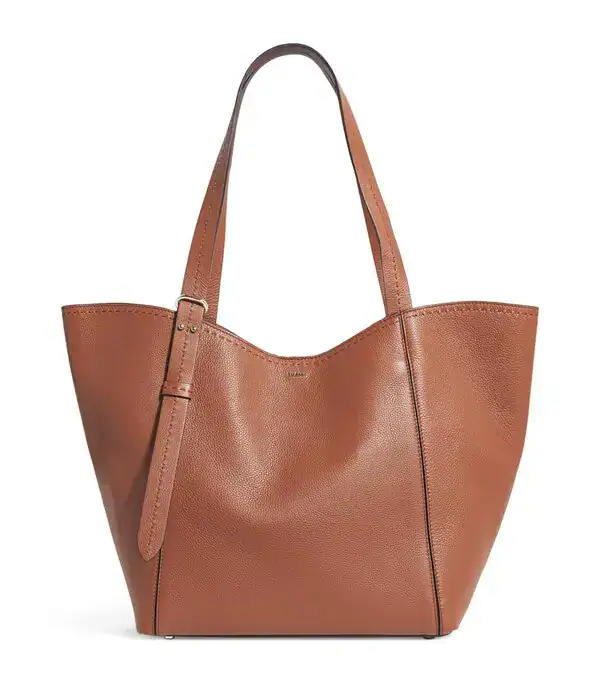 Convertible Brown Leather Tote