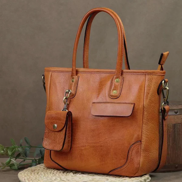 Brown Leather Purse - Classic Brown Leather Style