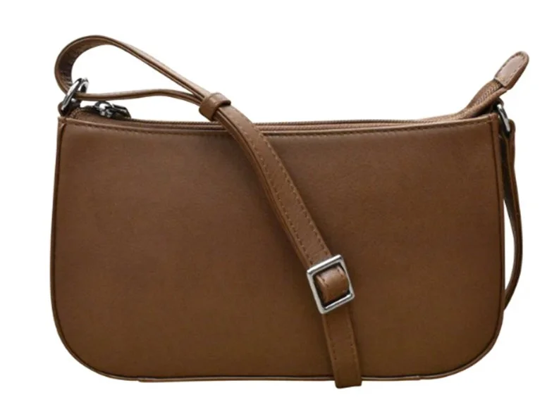 Classic Leather Crossbody with Adjustable Strap