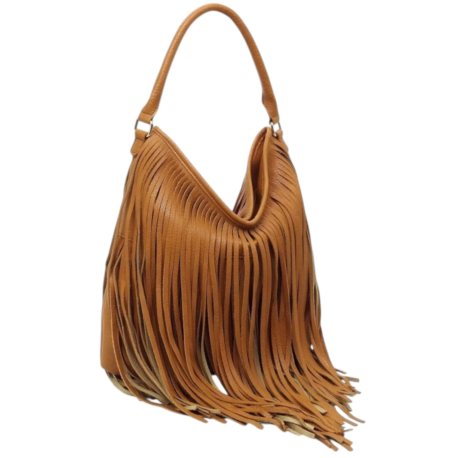 Hobo Bag with Fringe Details