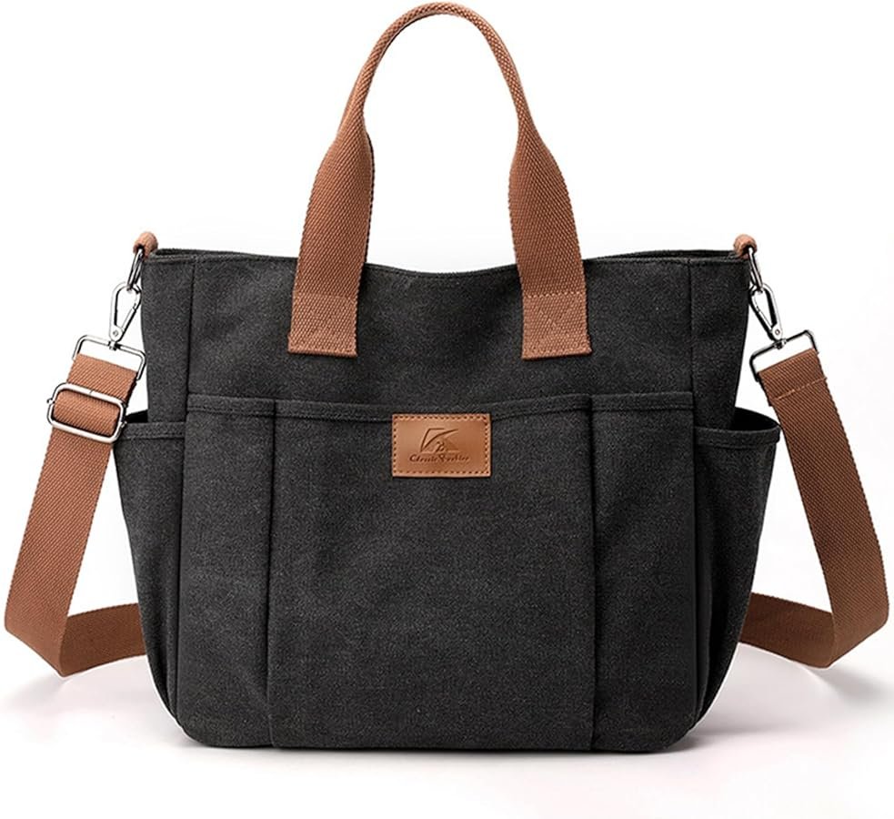 Lightweight Canvas Shoulder Tote