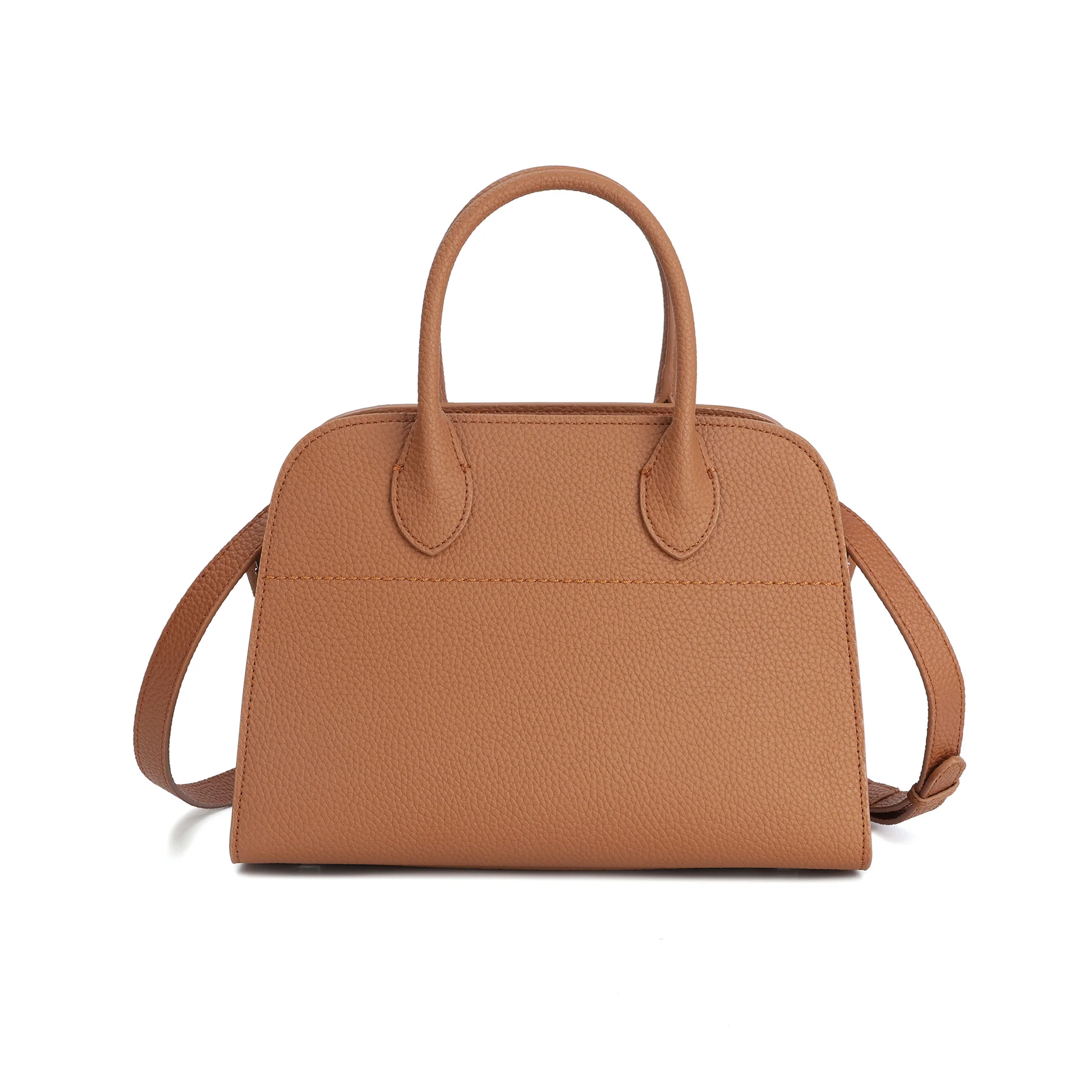 Structured Leather Satchel