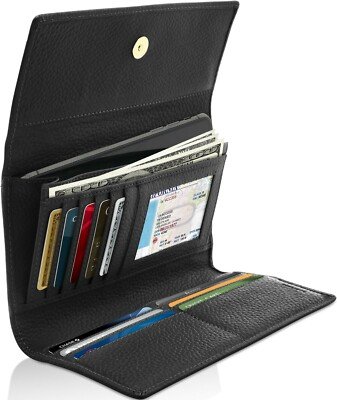 Trifold Wallet with Checkbook Cover